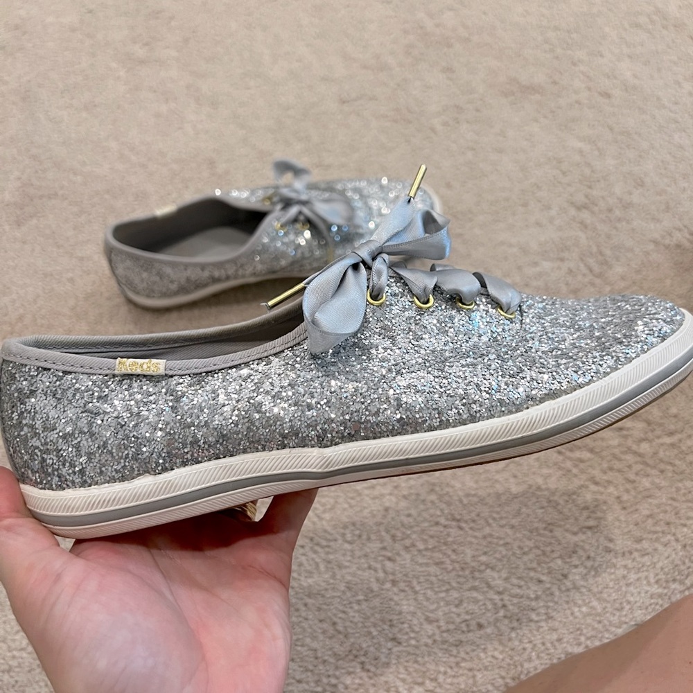 Silver Kate Spade x Keds Wedding Shoe